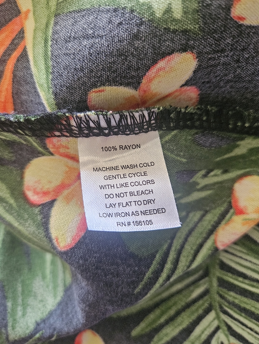 Floral Print Rayon Maxi Dress Women Plus Size 2x - Picture 5 of 5